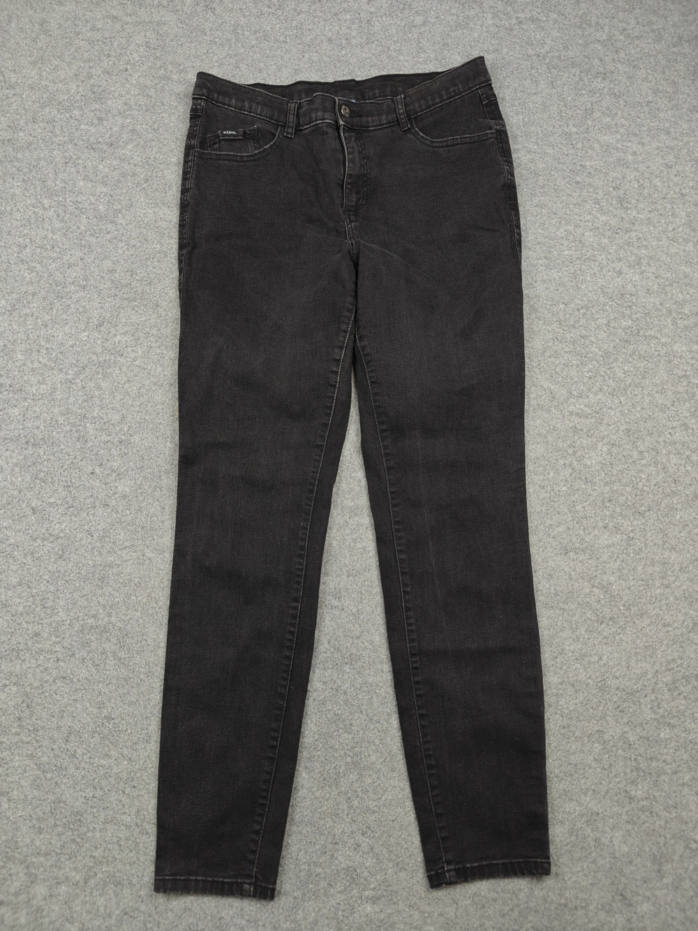 Kuhl Jeans Womens 14 Black Charcoal Wash Skinny 32x29 Slim Stretch Denim